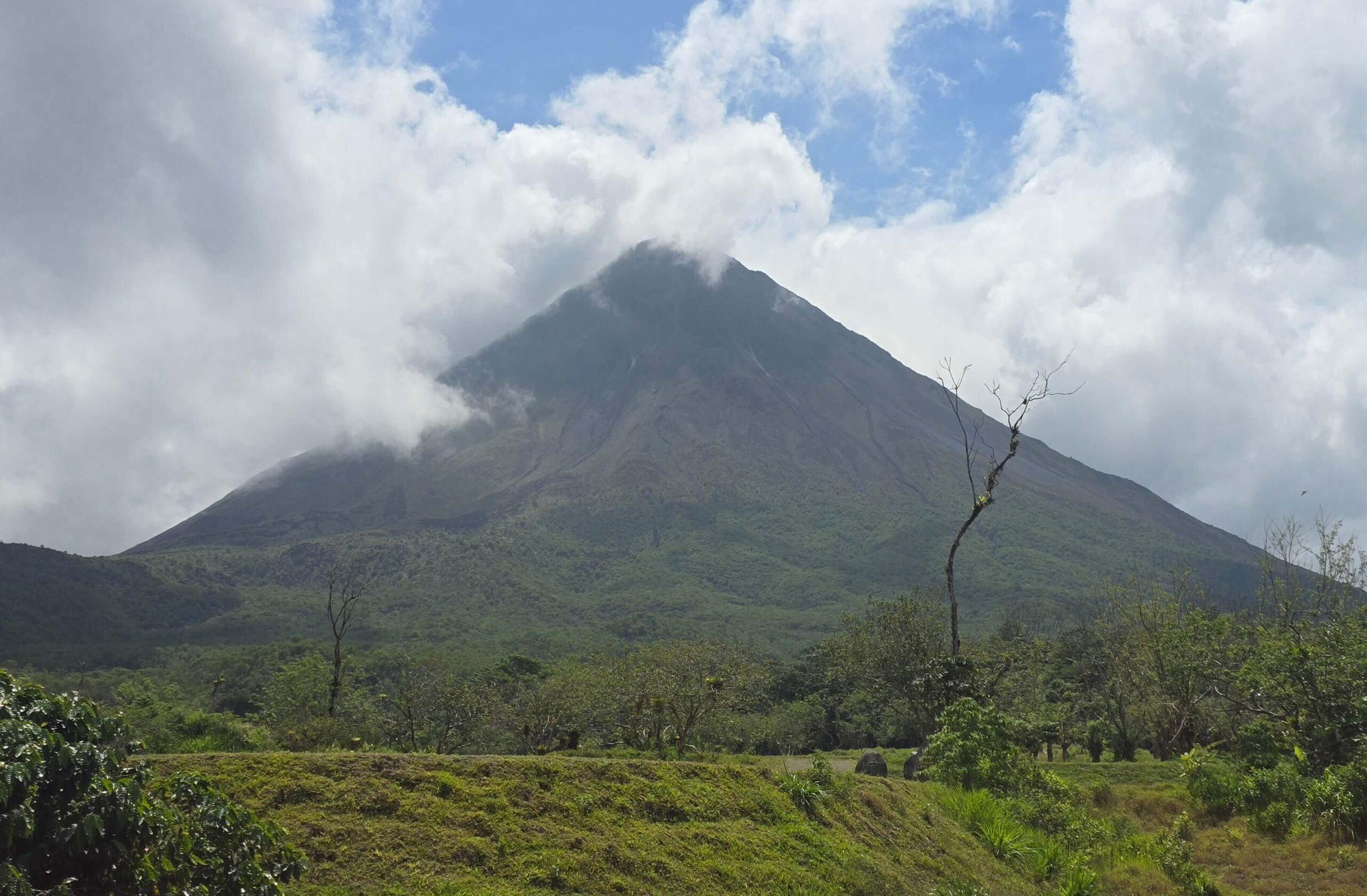 This is Arenal Volcano, a stunning stratovolcano.