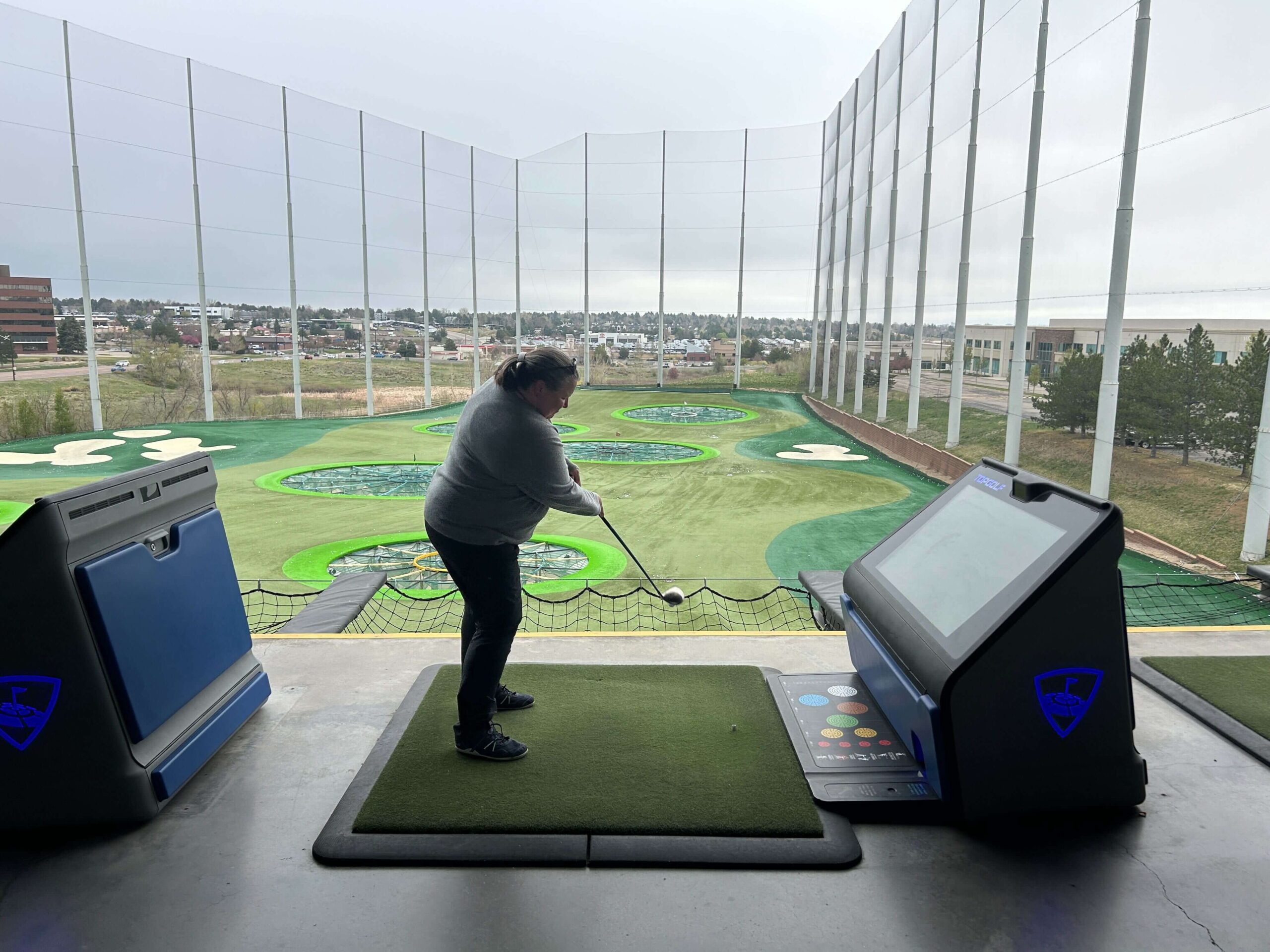 One of our team leaders participated in a game of golf at Top Golf in Denver.