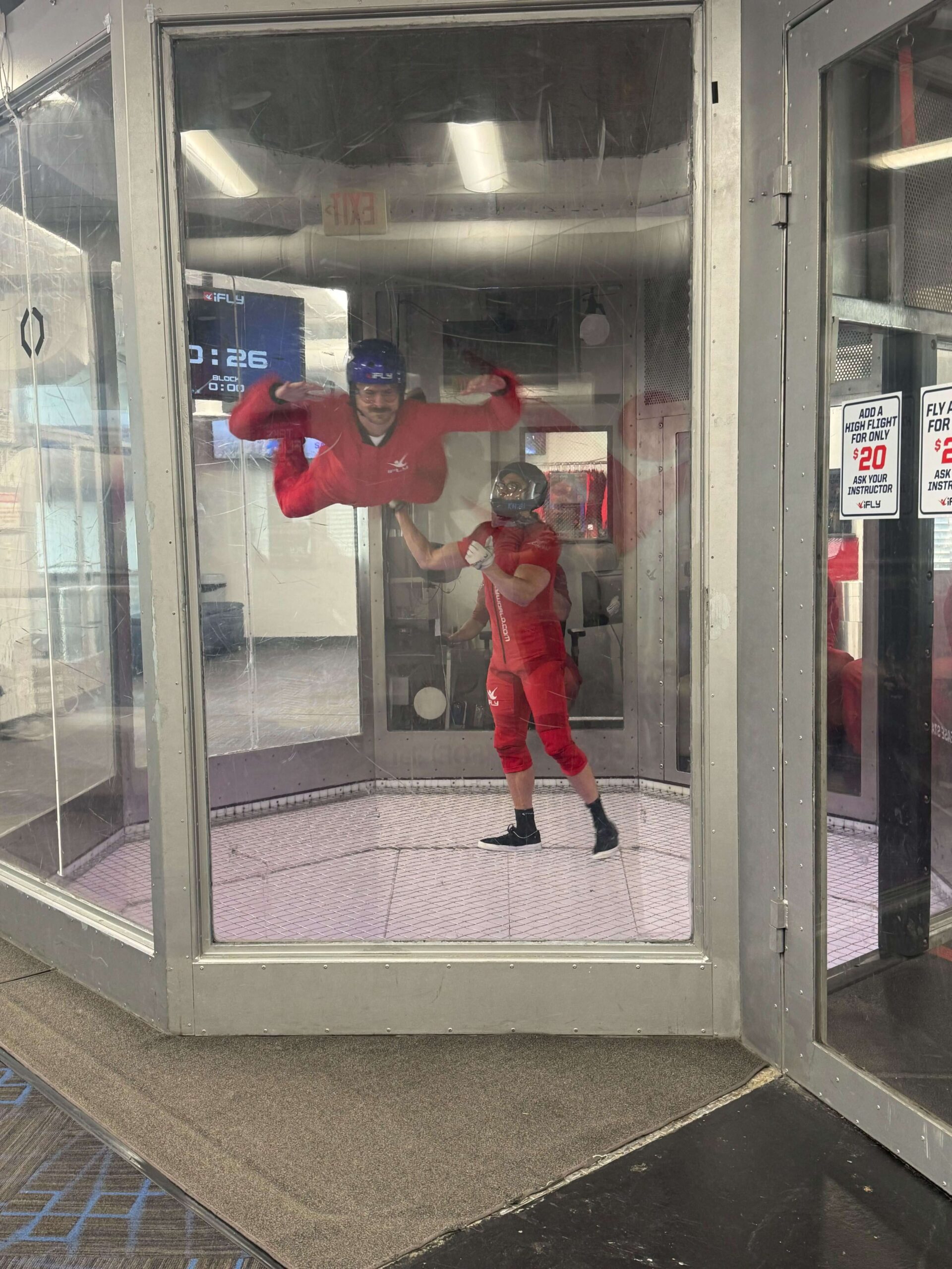 Building social connections is important to our team, which is why we plan fun activities like indoor skydiving.