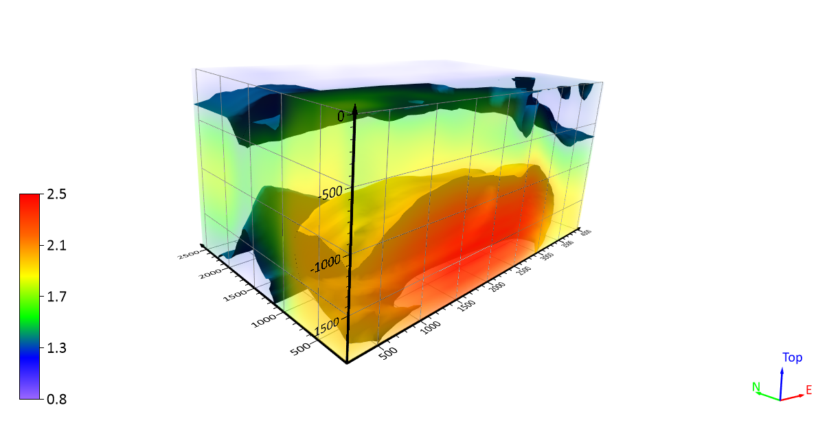 This is a 3D volume render created in Surfer.