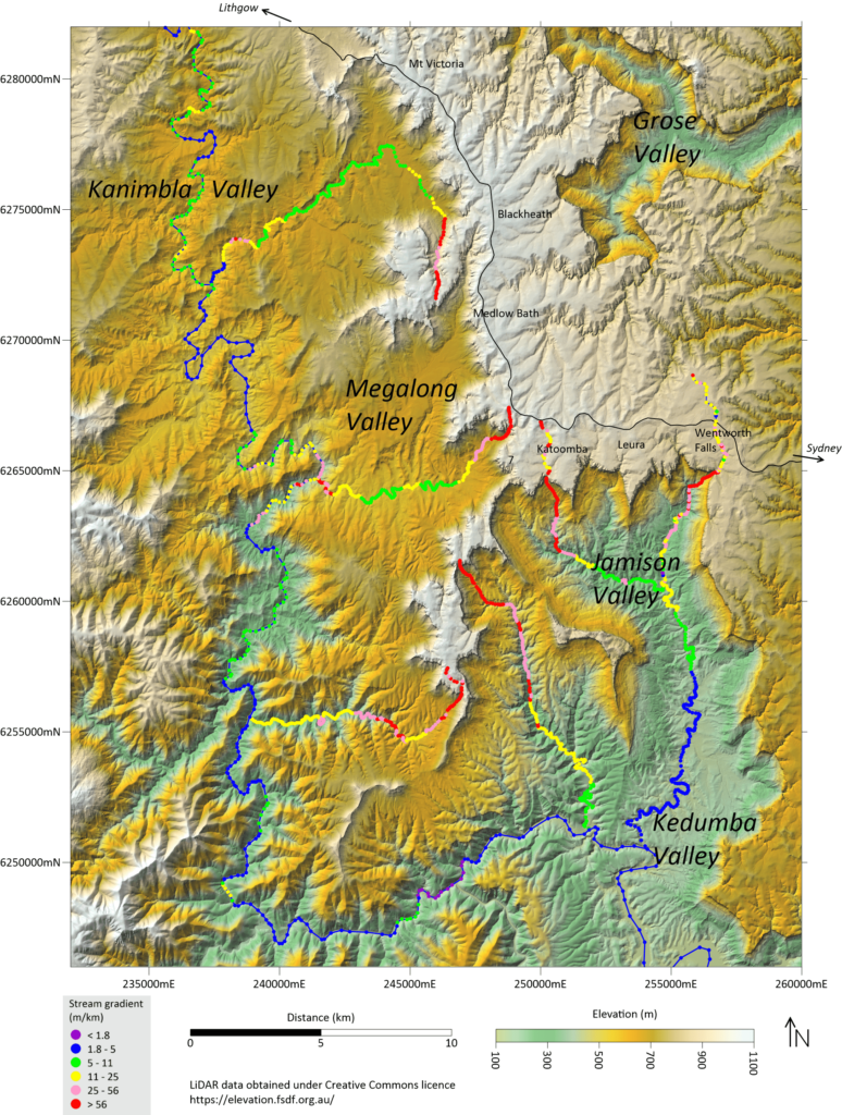 This map is a cool data visualization that takes a more traditional topographic view of the Katoomba Valleys.